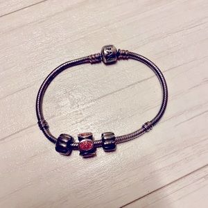 Pandora bracelet and charms